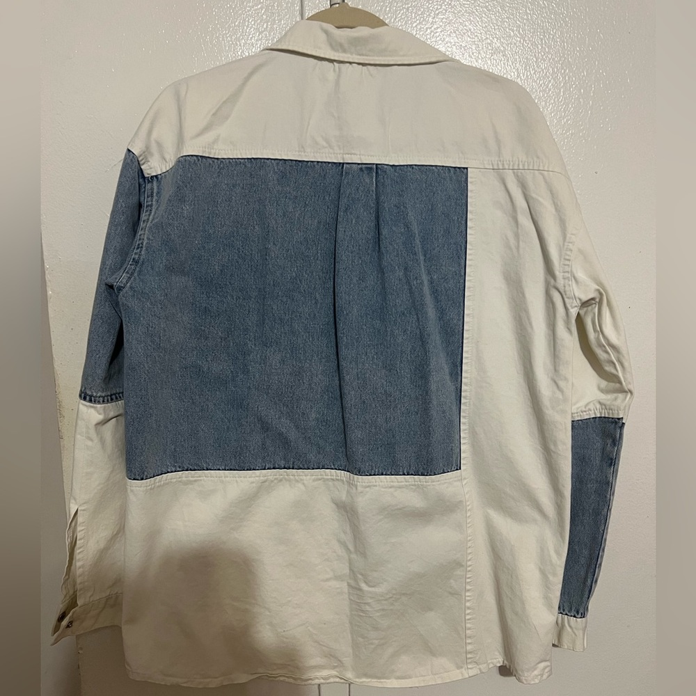 Denim Patch Work Top - image 2